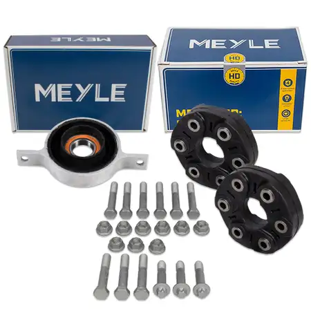 2x MEYLE HD Gelenkscheibe Rep.-Satz + Mittellager f&uuml;r BMW E90 320d F30/31 X1 E84 sDrive20d