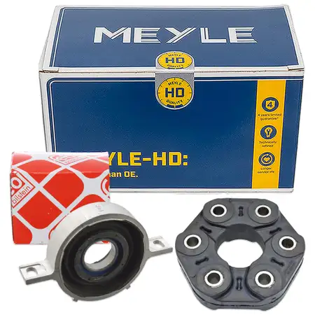 MEYLE HD Gelenkscheibe + febi Mittellager f&uuml;r BMW 5er G30 520d mit DSC 6er G32 630i