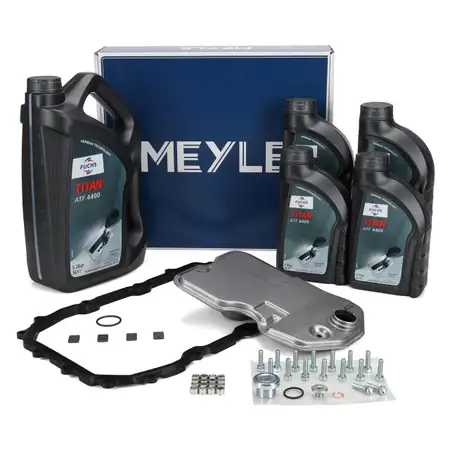 MEYLE &Ouml;lwechsel Satz 6-Gang + 9L FUCHS Getriebe&ouml;l f&uuml;r AUDI Q7 PORSCHE Cayenne VW Touareg