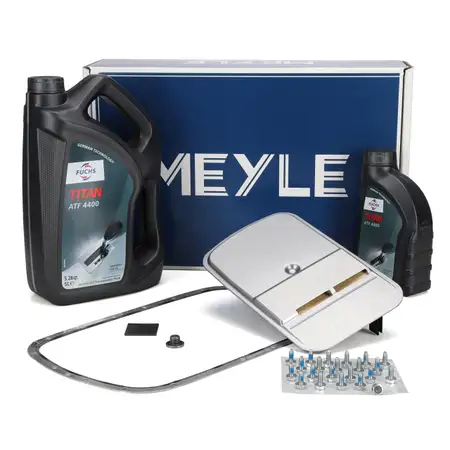 MEYLE &Ouml;lwechsel Satz 5L40E 5-Gang Automatik + 6L FUCHS Getriebe&ouml;l f&uuml;r BMW E46 E39 X3 E83