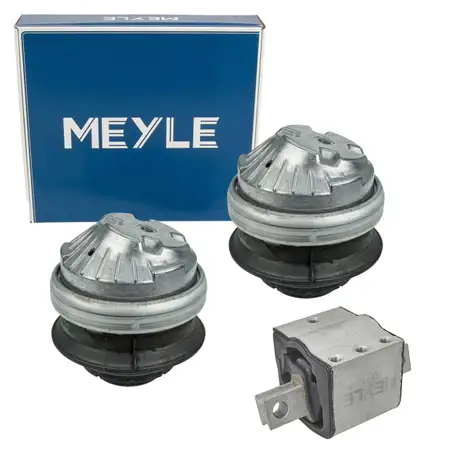2x MEYLE engine mounts + 1x transmission mount for MERCEDES W203 C/A209 C/A208 W210 W211 R171 M271