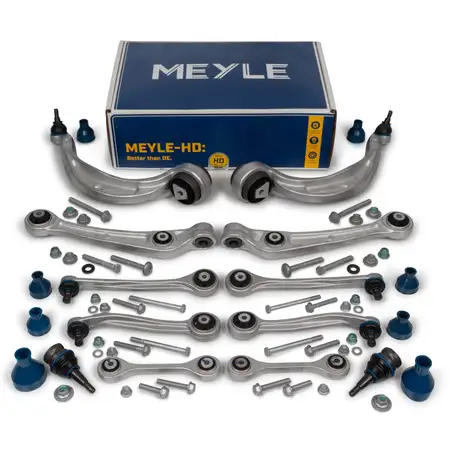 MEYLE HD 1160500222HD Reinforced Control Arm Set for AUDI A4 B8, A5 8T, Q5 8R (Front), 12-piece set