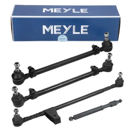 MEYLE Lenkstange + Lenkungsd&auml;mpfer + 2x Spurstange f&uuml;r MERCEDES S-Klasse W126 C126 vorne