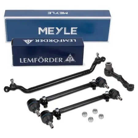 MEYLE Lenkstange + Spurstange + Kopf + Umlenkhebel Set f&uuml;r BMW 5er E28 6er E24 vorne