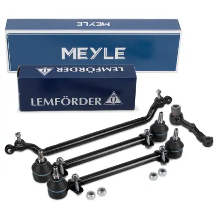 MEYLE/LEMF&Ouml;RDER Lenkstange + Spurstange + Kopf + Umlenkhebel Set f&uuml;r BMW 5er E28 E24 vorne