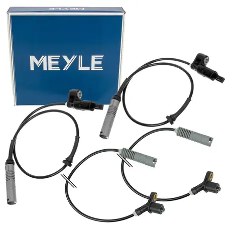 4x MEYLE ABS Sensor Raddrehzahl Drehzahlf&uuml;hler f&uuml;r BMW 3er E36 mit ABS vorne + hinten
