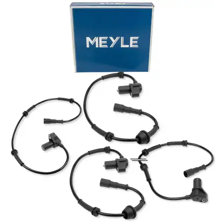 4x MEYLE ABS Sensor Raddrehzahl f&uuml;r VW Transporter T4 ab 1996/ab Fgst. vorne + hinten