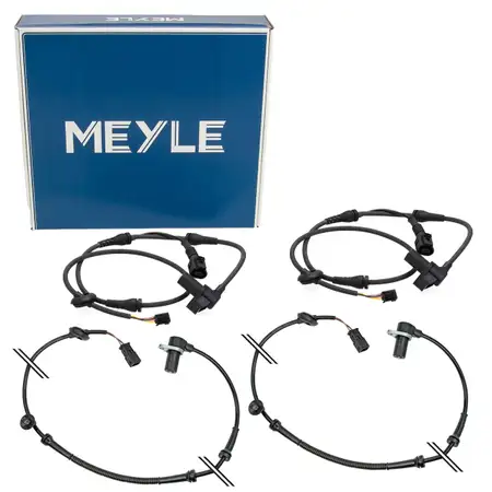 4x MEYLE ABS Sensor Raddrehzahl f&uuml;r AUDI A4 8E B6 B7 ab Fgst. vorne + hinten