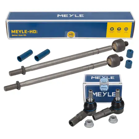 2x MEYLE HD Reinforced Tie Rod + Tie Rod End for Mercedes Sprinter and VW Crafter (Front)