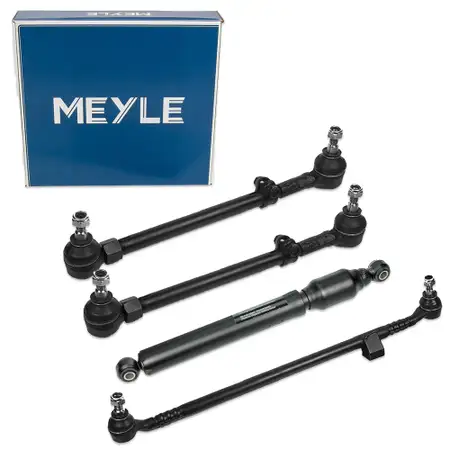 MEYLE Lenkstange + Lenkungsd&auml;mpfer + 2x Spurstange f&uuml;r MERCEDES E-Klasse W124 S124 C124