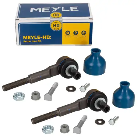 2x MEYLE HD Reinforced Tie Rod Ends for VW Passat B5, Audi A4 B5, B6, A6, C5, and SEAT Exeo (Front)