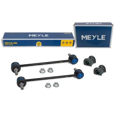 2x MEYLE HD Koppelstange + &Oslash; 24mm Stabibuchse f&uuml;r VW Multivan Transporter T5 T6 vorne