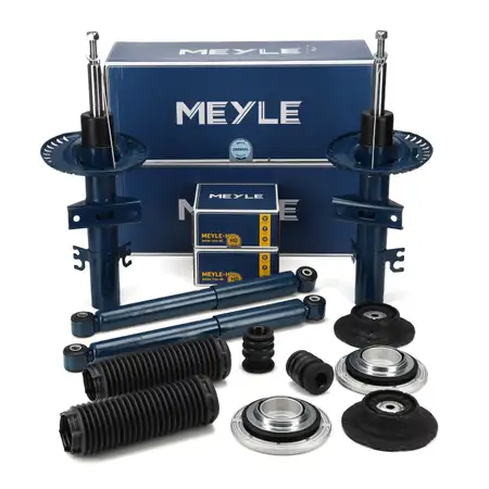 4x MEYLE Sto&szlig;d&auml;mpfer + Dreckschutz + Domlager f&uuml;r VW Transporter T5 T6 vorne + hinten