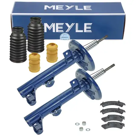 2 MEYLE shock absorbers + dust covers for Mercedes C-Class W203, S203, CL203, CLK, C/A209 (front)
