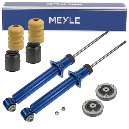 2x MEYLE Sto&szlig;d&auml;mpfer + Staubschutz + Domlager f&uuml;r BMW 5er E60 520-550i 520-535d hinten
