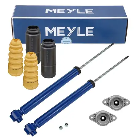 2x MEYLE Sto&szlig;d&auml;mpfer + Staubschutz + Domlager f&uuml;r AUDI A4 8E B6 S4 B7 hinten