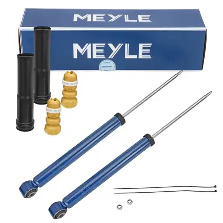 2x MEYLE Gasdruck Sto&szlig;d&auml;mpfer + Staubschutz f&uuml;r VW Golf 7 8 SEAT Leon 5F hinten