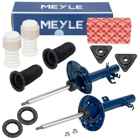 2x MEYLE Sto&szlig;d&auml;mpfer + Staubschutz + Domlager f&uuml;r NISSAN Qashqai 2 Kadjar ab 07.2017 vorne