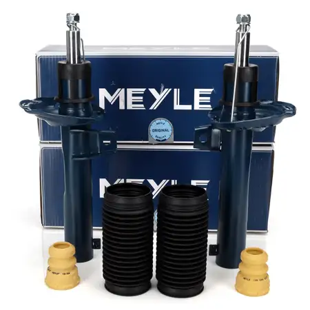 2x MEYLE Shock Absorbers + Dust Covers for VW Golf 7, Passat B8, Tiguan, Touran, A3 8B, Q2 (Front)