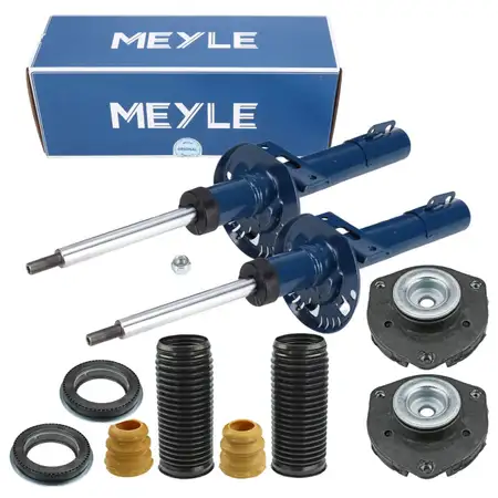 2x MEYLE Sto&szlig;d&auml;mpfer + Staubschutz Domlager f&uuml;r VW Polo 9N SEAT Ibiza 3 SKODA 1 2 vorne