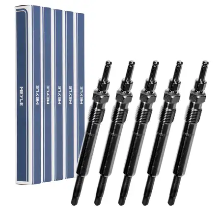 5x MEYLE Gl&uuml;hkerze f&uuml;r MERCEDES W202 C250D bis Motor-Nr. W124 E250D 113 OM605 0011591501