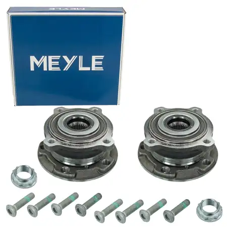2x MEYLE 3003122104 Radnabe + Radlager f&uuml;r BMW X5 E70 F15 X6 E71 E72 vorne links + rechts
