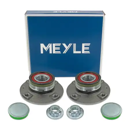 2x MEYLE 1007520010 Radnabe Radlager f&uuml;r VW Up SEAT Mii SKODA Citigo hinten 1S0501611A