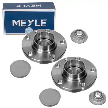 2x MEYLE Radnabe + Radlager f&uuml;r VW Polo 4 5 AUDI A1 SEAT Ibiza 3 4 SKODA Fabia 1-3 hinten