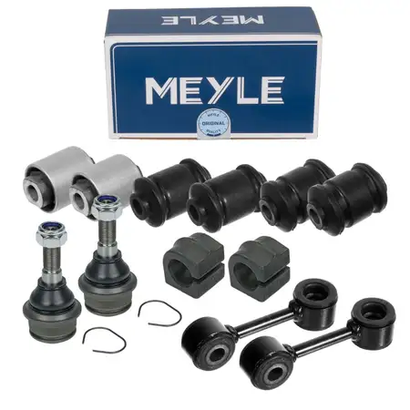 2x MEYLE Koppelstange + 2x Traggelenk + 10x Lager f&uuml;r VW Transporter T4 PR-0AB Fgst. vorne