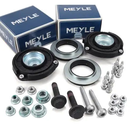2x MEYLE Federbeinlager + Kugellager + Schrauben f&uuml;r VW Golf 5 6 Passat Tiguan vorne