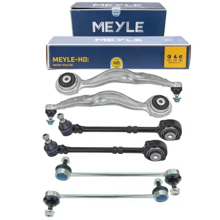 4x MEYLE / HD Querlenker + 2x Koppelstange f&uuml;r MERCEDES W212 S212 C218 X218 4-matic vorne