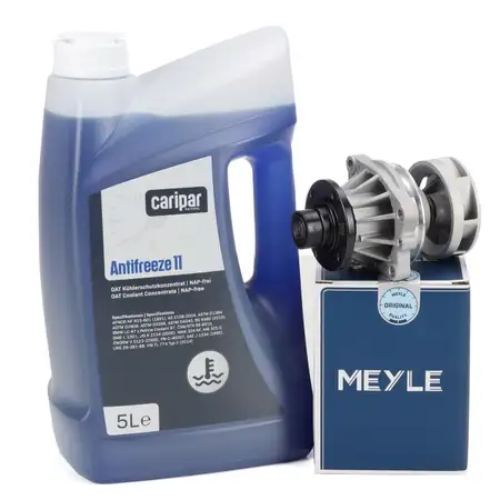 MEYLE Wasserpumpe + 5L C48 Frostschutz f&uuml;r BMW E36 E46 E34 E39 E60 E61 E38 X3 M50 M52 M54