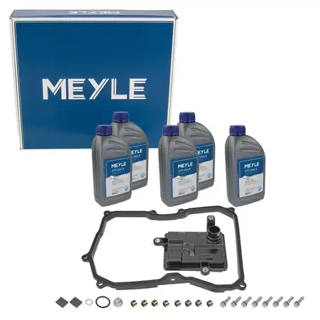 MEYLE Getriebefilter Satz 09G 6-Gang + 5L Getriebe&ouml;l f&uuml;r VW Golf 7 SKODA Octavia 3