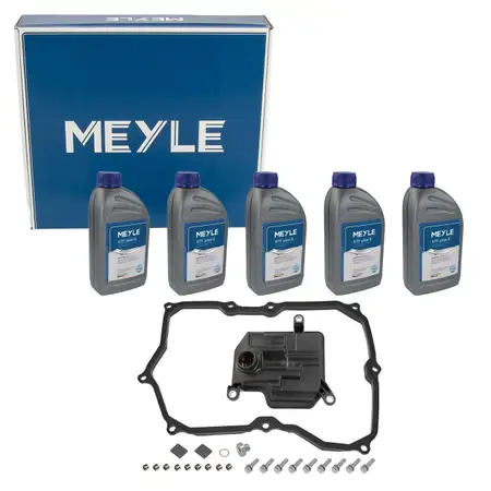 MEYLE 1001350120 Getriebefilter Satz AQ450 8-Gang + 5L Getriebe&ouml;l f&uuml;r VW Arteon 2.0 TSI