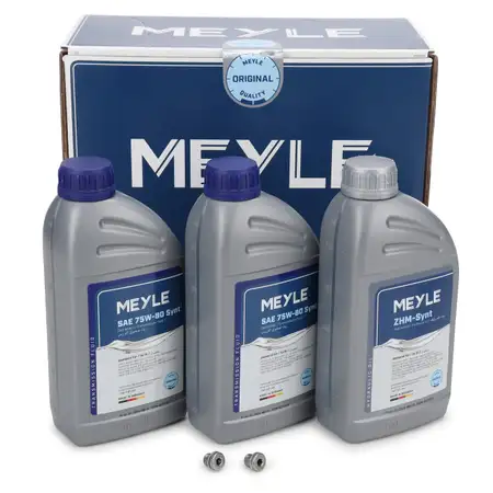 2L MEYLE Getriebe&ouml;l 75W-80 GL-5 + 1L Hydraulik&ouml;l ZH-M Synt + 2x Schraube f&uuml;r VAG DQ200