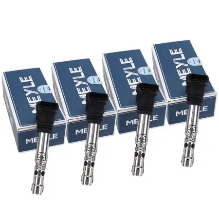4x MEYLE Z&uuml;ndspule f&uuml;r VW Golf 4 Passat B5.5 Polo 9N A3 8L1 A4 B5-7 A6 TT 1.8 T 06A905115D