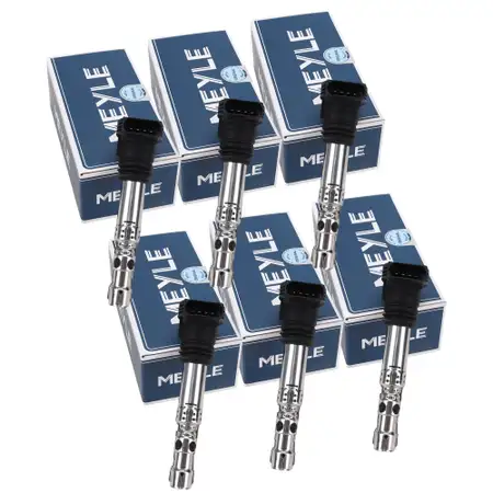 6x MEYLE 1148850006 Z&uuml;ndspule f&uuml;r AUDI A6 C5 2.7 T 250 PS BES 08.2001-01.2005 06A905115D