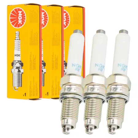 3x NGK 96596 ZKER6A-10EG Z&uuml;ndkerze VW Polo 5 6 Up Ibiza Mii Citigo Fabia 3 1.0 04C905606A