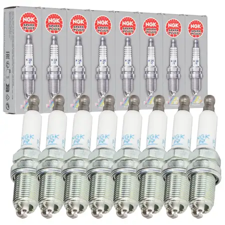 8x NGK 5592 PFR7W-TG LASER PLATINUM Z&uuml;ndkerze f&uuml;r AUDI RS4 B7 R8 42 4.2 FSI 101905621C