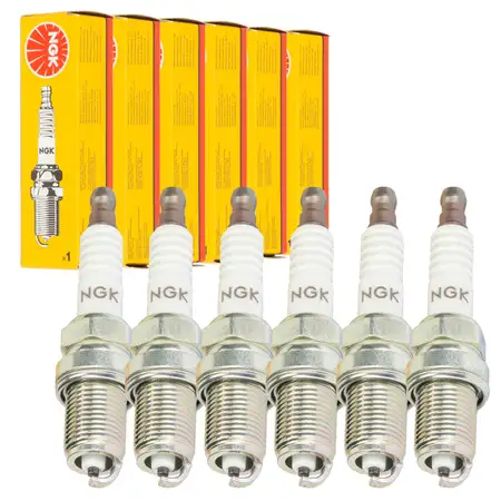 6x NGK 4930 BCP6ES Z&uuml;ndkerze f&uuml;r MERCEDES-BENZ W202 W124 W463 W140 R129 M104