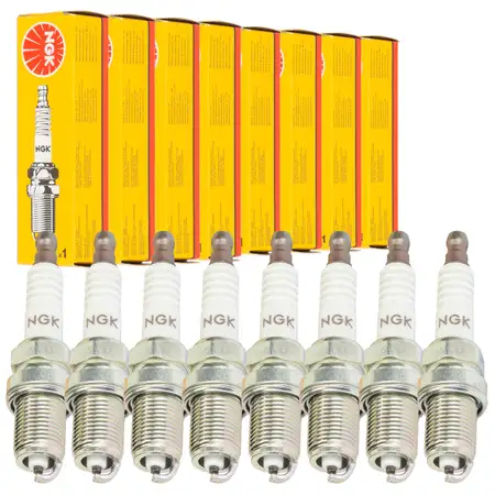 8x NGK 4930 BCP6ES Z&uuml;ndkerze f&uuml;r MERCEDES-BENZ W124 W210 S210 W140 C140 R129 M119