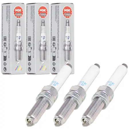 3x NGK 91512 Z&uuml;ndkerze f&uuml;r VW Golf 8 A1 GB A3 8Y Ibiza 5 Leon KL 1.0 TSI 05E905602B