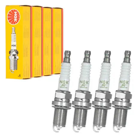 4x NGK 2756 BKR6E-11 Spark Plugs for DAEWOO, HONDA, KIA, MAZDA, MITSUBISHI, NISSAN, and SUZUKI