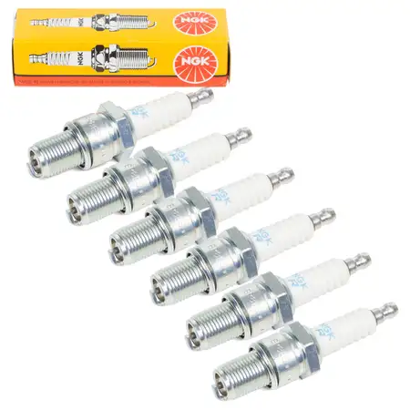 6x NGK 5422 BR8ES Spark Plugs for Porsche 911 3.2 / SC Carrera (without catalytic converter) 99917015790