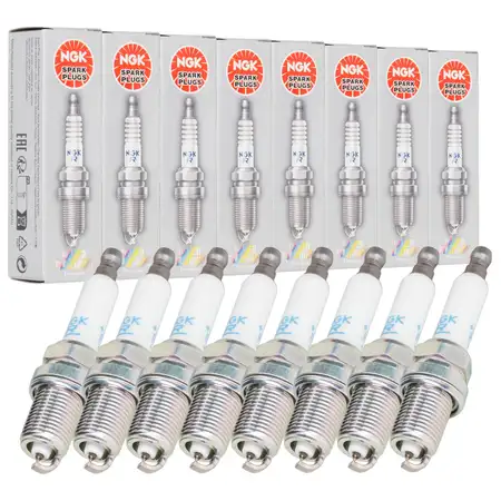 8x NGK 7963 PFR7Q LASER PLATINUM Z&uuml;ndkerze f&uuml;r AUDI RS6 C5 PORSCHE Cayenne Turbo / S 4.5