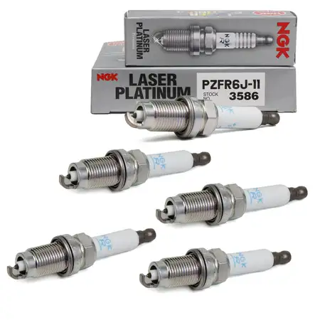 5x NGK 3586 PZFR6J-11 Spark Plug for VW Golf 4, Passat B5, Bora 2.3 V5, VR5 101905600A