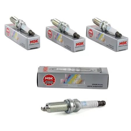 4x NGK 5118 PLZKAR6A-11 spark plugs for Renault Clio 3, Laguna 3, and Megane 3 2.0 16V