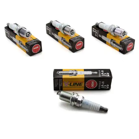 4x NGK Z&uuml;ndkerze V-Line 37 5773 PFR6Q f&uuml;r VW Golf 4 Passat B5 B5.5 AUDI A3 8L A4 B5/6/7 A6