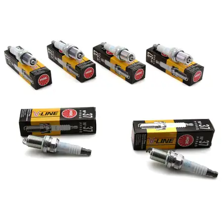 6x NGK Z&uuml;ndkerze V-Line 37 5773 PFR6Q f&uuml;r VW Golf 4 Passat B5 B5.5 AUDI A3 8L A4 B5/6/7 A6