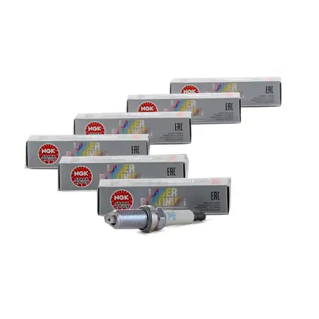6x NGK 95712 LZFR6AP11GS Z&uuml;ndkerze f&uuml;r BMW E82-88 E90-93 E60 E61 F10 F11 N52 12120037663
